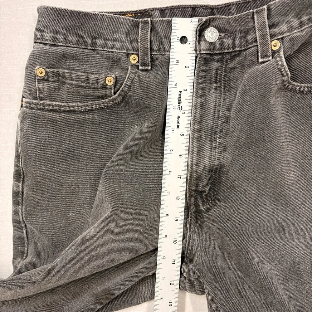 Levis 550 Jeans‎ Mens 34x32 Black Denim Relaxed Fit Y2K Baggy Grunge Stained